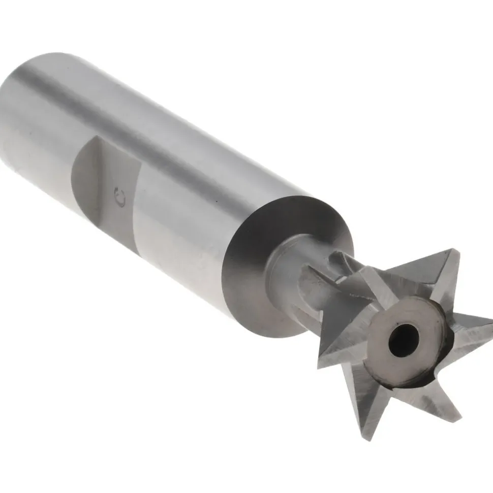 Dovetail Cutter: 60 °, 1/2" Cut Dia, 7/32" Cut Width, Cobalt