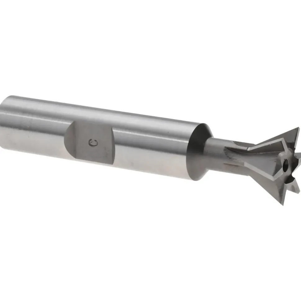 Dovetail Cutter: 60 °, 1/2" Cut Dia, 7/32" Cut Width, Cobalt