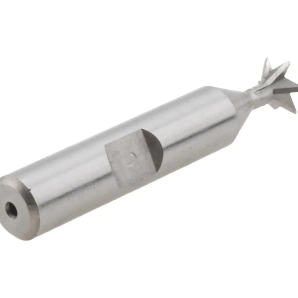 Dovetail Cutter: 45 °, 3/8" Cut Dia, 3/16" Cut Width, Cobalt