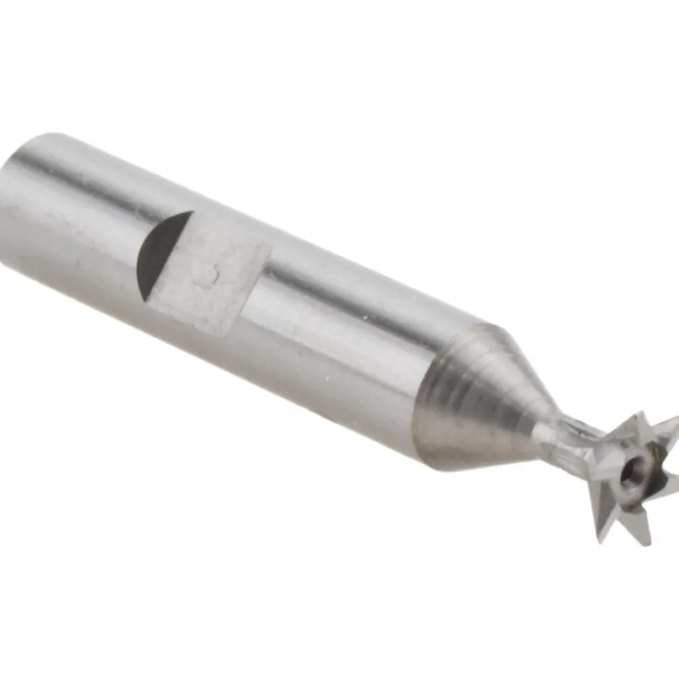 Dovetail Cutter: 45 °, 3/8" Cut Dia, 3/16" Cut Width, Cobalt