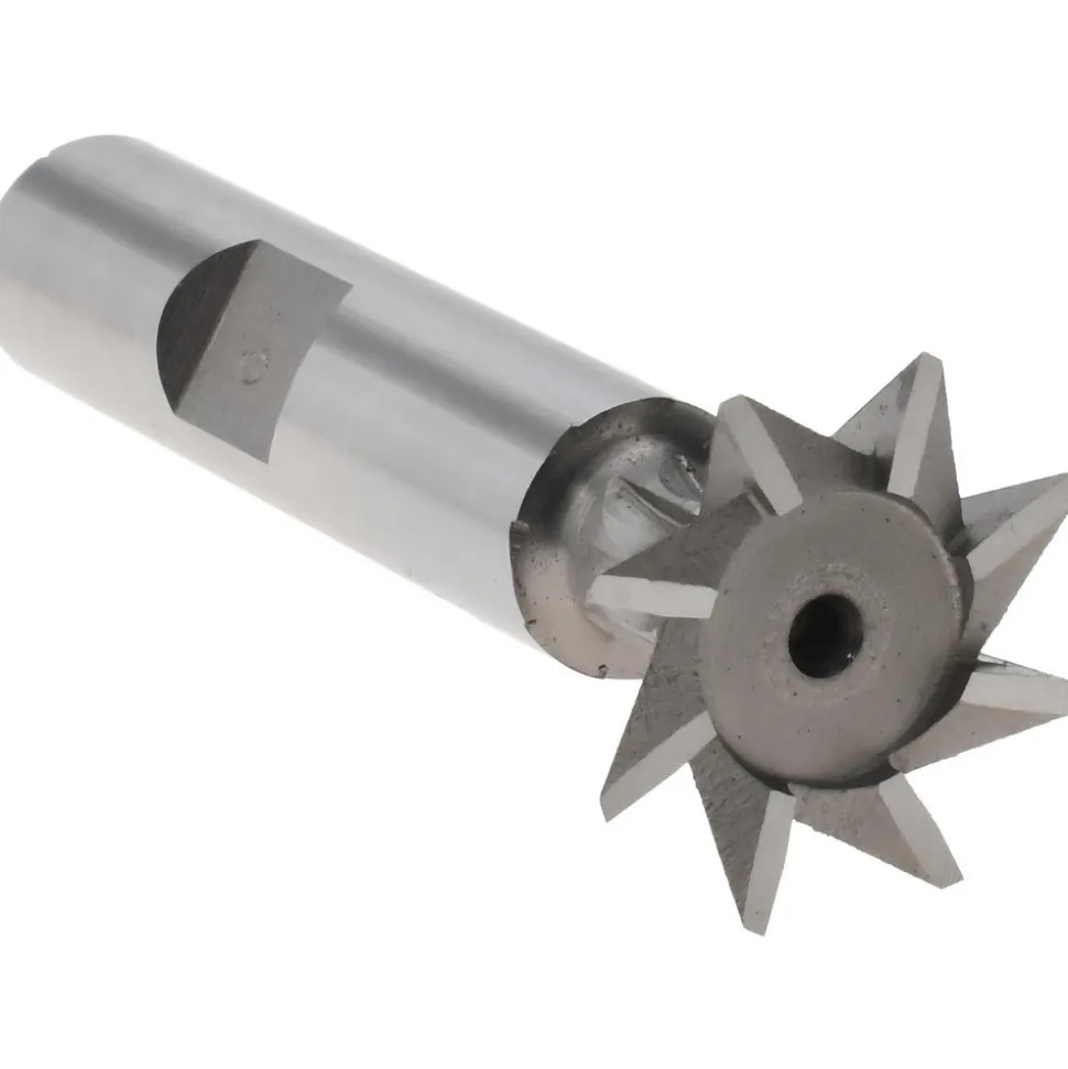 Dovetail Cutter: 45 °, 3/4" Cut Dia, 5/16" Cut Width, Cobalt
