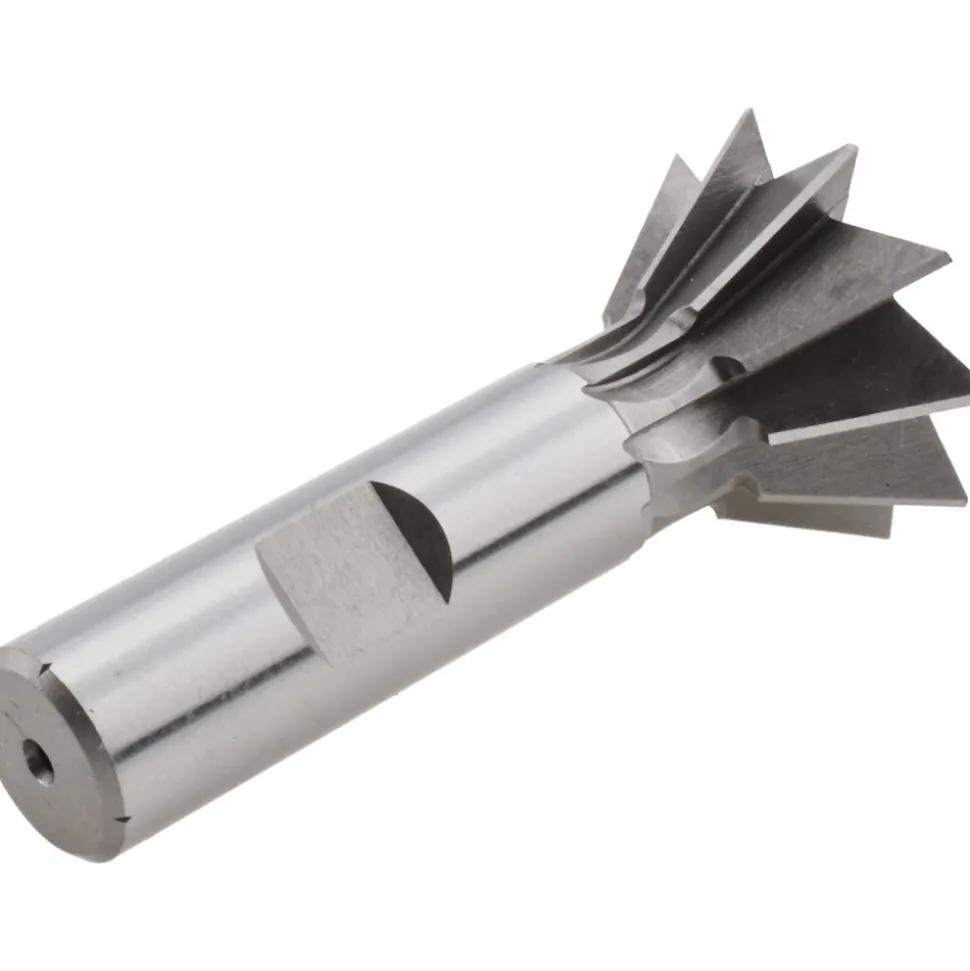 Dovetail Cutter: 60 °, 1-3/8" Cut Dia, 9/16" Cut Width, High Speed Steel