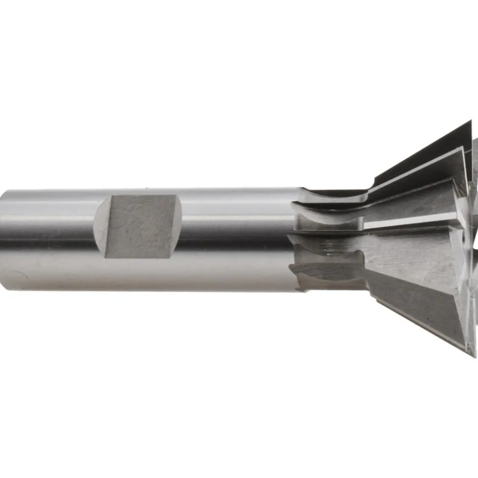 Dovetail Cutter: 60 °, 1-3/8" Cut Dia, 9/16" Cut Width, High Speed Steel