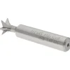 Dovetail Cutter: 45 °, 1/2" Cut Dia, 1/4" Cut Width, Cobalt