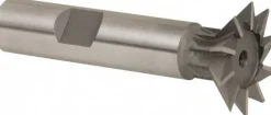 Dovetail Cutter: 45 °, 1" Cut Dia, 1/4" Cut Width, High Speed Steel