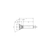Dovetail Cutter: 45 °, 3/4" Cut Dia, 3/16" Cut Width, High Speed Steel