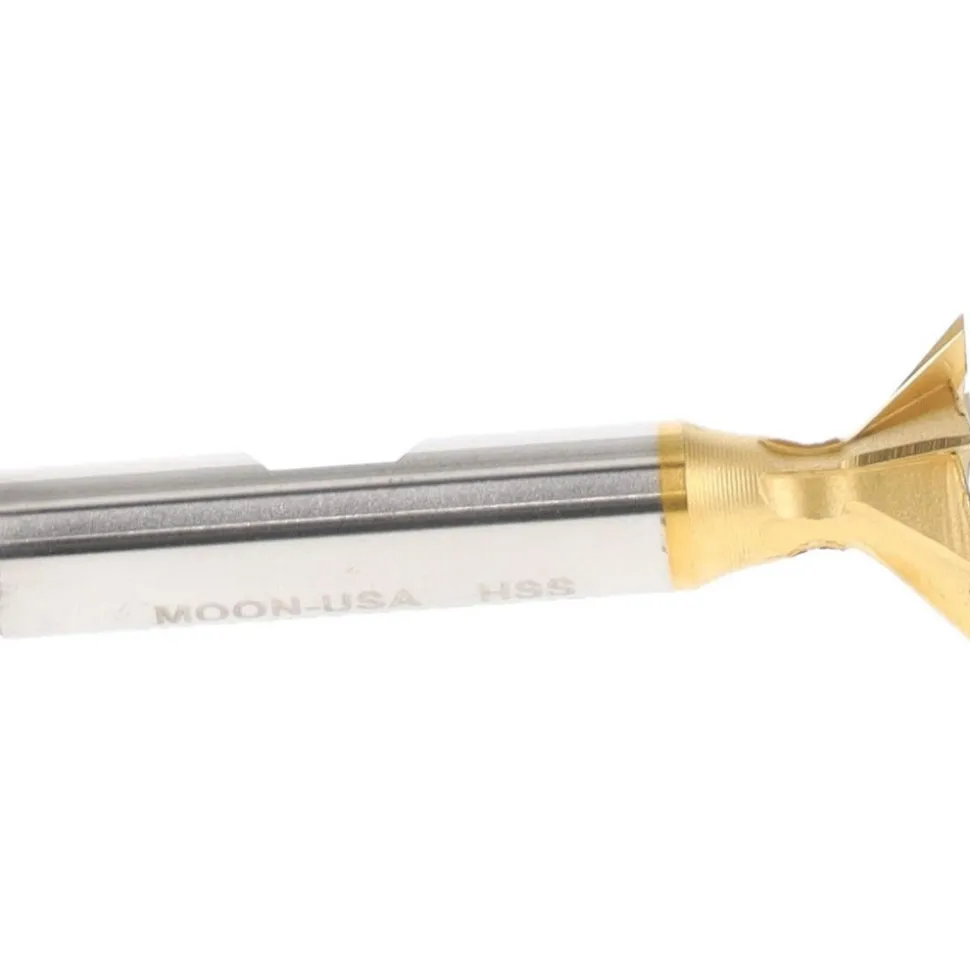Dovetail Cutter: 45 °, 3/4" Cut Dia, 3/16" Cut Width, High Speed Steel