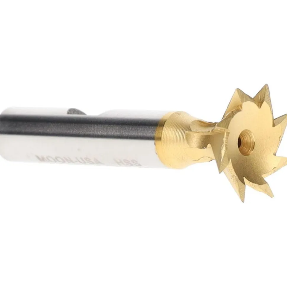 Dovetail Cutter: 45 °, 3/4" Cut Dia, 3/16" Cut Width, High Speed Steel
