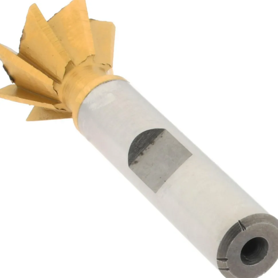 Dovetail Cutter: 60 °, 3/4" Cut Dia, 5/16" Cut Width, High Speed Steel