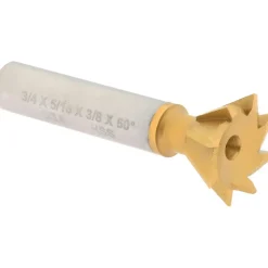 Dovetail Cutter: 60 °, 3/4" Cut Dia, 5/16" Cut Width, High Speed Steel