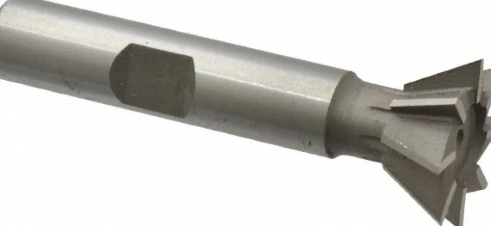 Dovetail Cutter: 60 °, 3/4" Cut Dia, 5/16" Cut Width, Cobalt