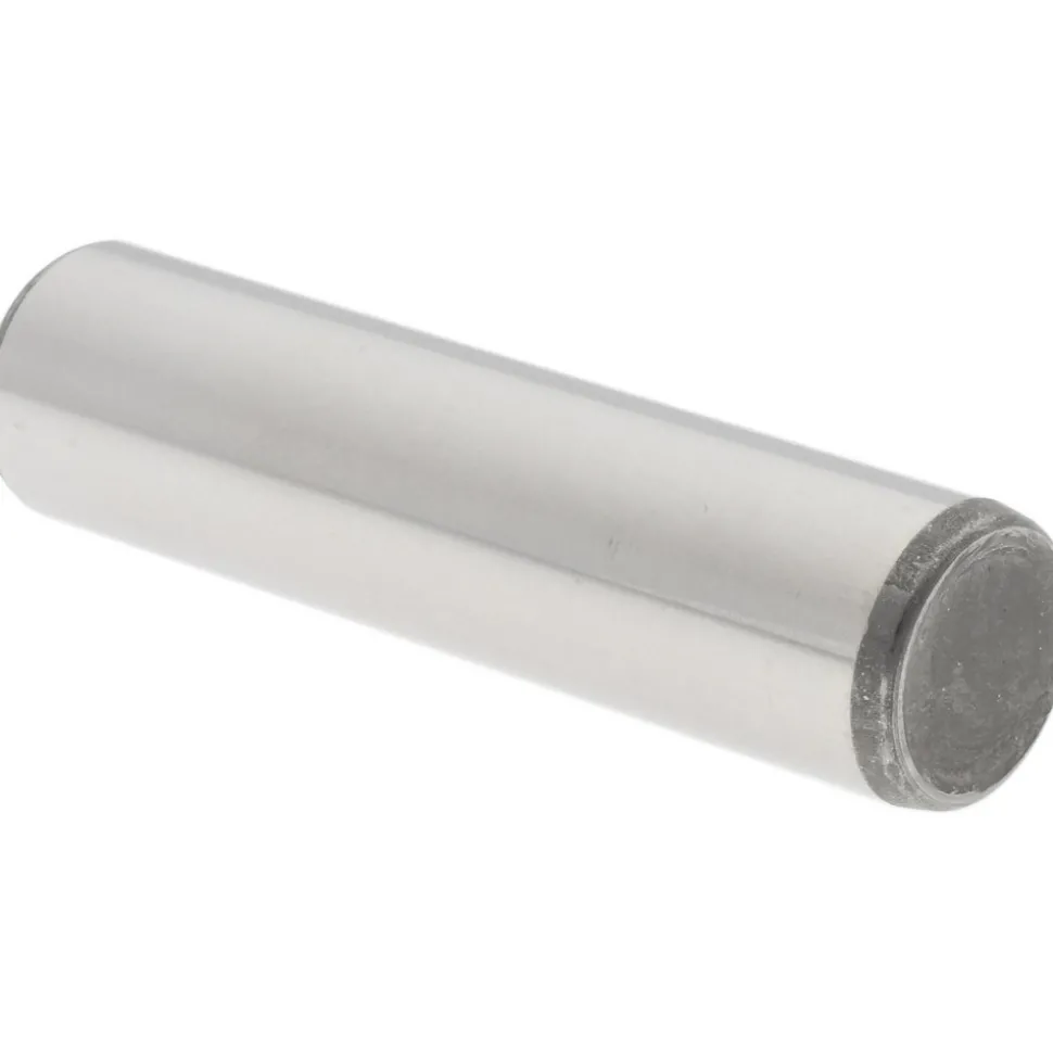 Dowel Pin: 3/8" Dia, 1-1/2" OAL, Alloy Steel, Grade 8, Bright/Uncoated Finish