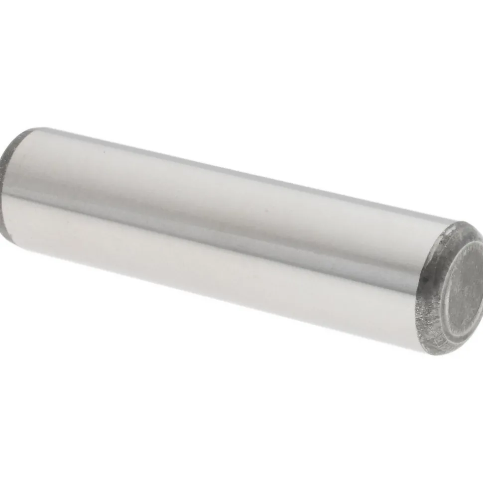 Dowel Pin: 3/8" Dia, 1-1/2" OAL, Alloy Steel, Grade 8, Bright/Uncoated Finish