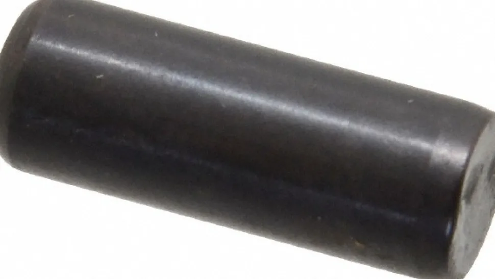 Dowel Pin: 3/8" Dia, 1" OAL, Alloy Steel, Grade 8, Luster Finish