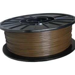 3D Printer Filaments: Filament Material: PLA; Color: Brown; Color Family: Red, Orange; Compatible Printer Speed: 45, 300 mm/s