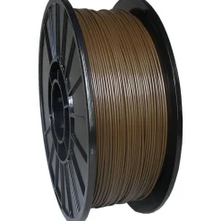 3D Printer Filaments: Filament Material: PLA; Color: Brown; Color Family: Red, Orange; Compatible Printer Speed: 45, 300 mm/s