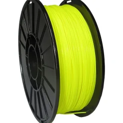 3D Printer Filaments: Filament Material: PLA; Color: Fluorescent Yellow; Color Family: Yellow; Compatible Printer Speed: 45, 300 mm/s