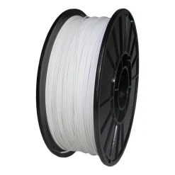 3D Printer Filaments: Filament Material: PETG; Color: White; Color Family: White; Compatible Printer Speed: 45, 300 mm/s