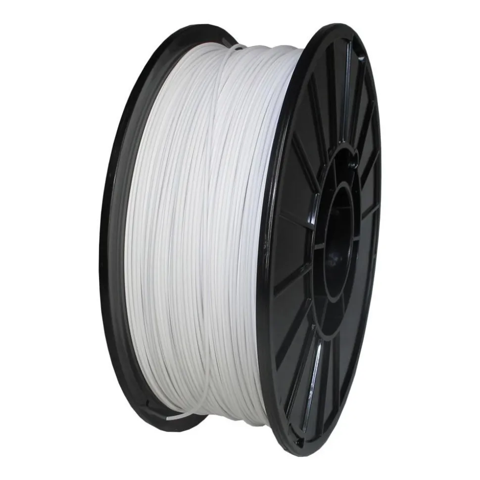 3D Printer Filaments: Filament Material: PETG; Color: White; Color Family: White; Compatible Printer Speed: 45, 300 mm/s