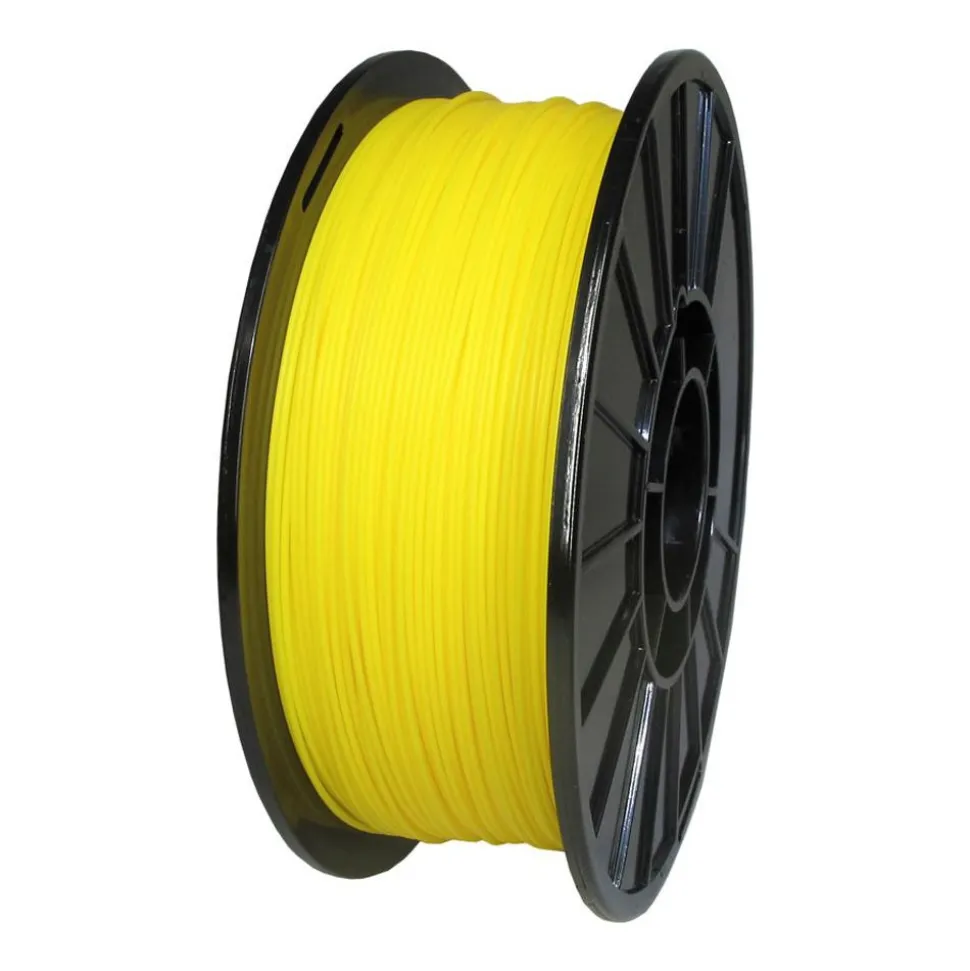 3D Printer Filaments: Filament Material: PLA; Color: Yellow; Color Family: Yellow; Compatible Printer Speed: 45, 300 mm/s