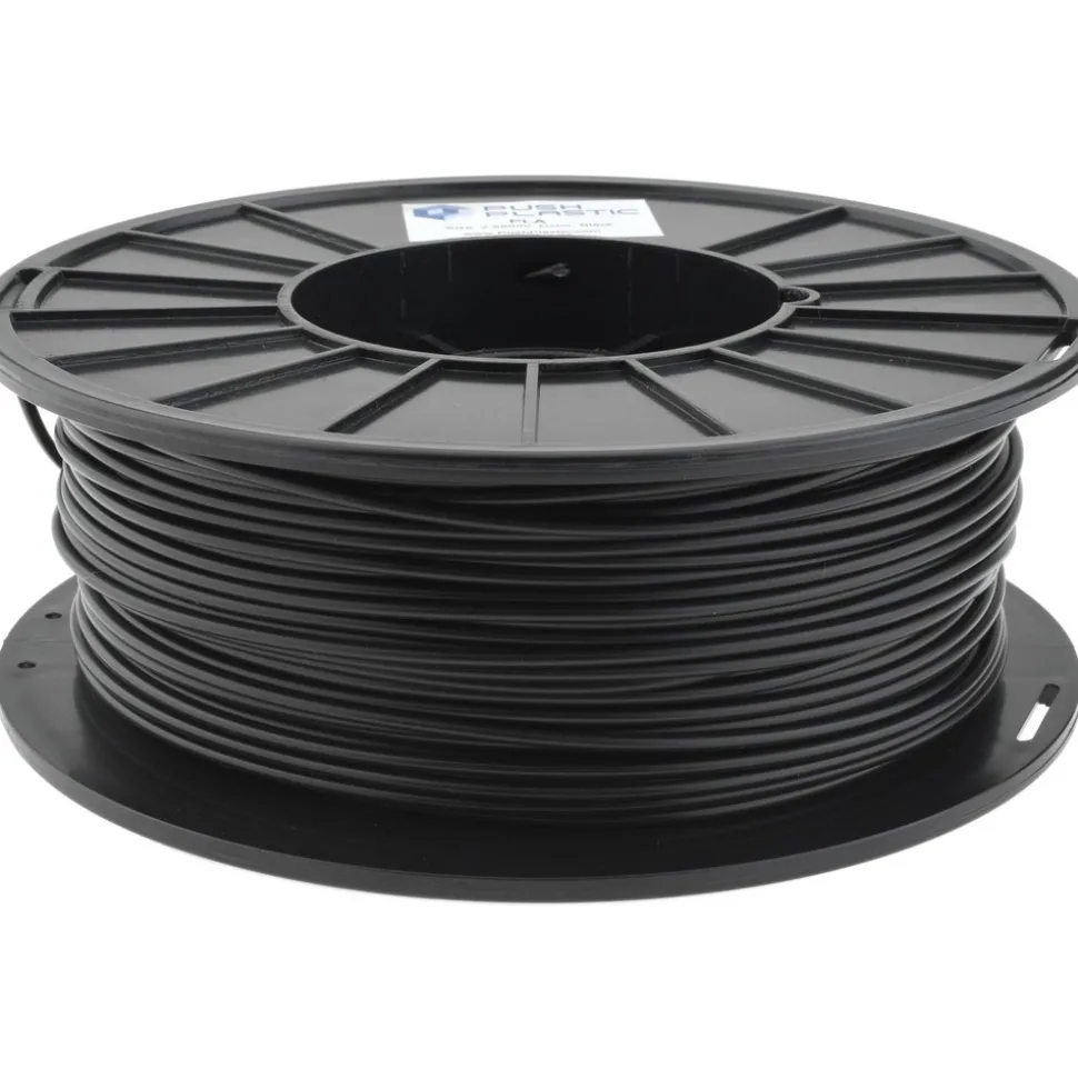 3D Printer Filaments: Filament Material: PLA; Color: Black; Color Family: Black; Compatible Printer Speed: 45, 300 mm/s