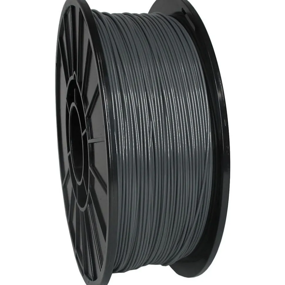 3D Printer Filaments: Filament Material: ABS; Color: Dark Grey; Color Family: Grey; Compatible Printer Speed: 45, 300 mm/s