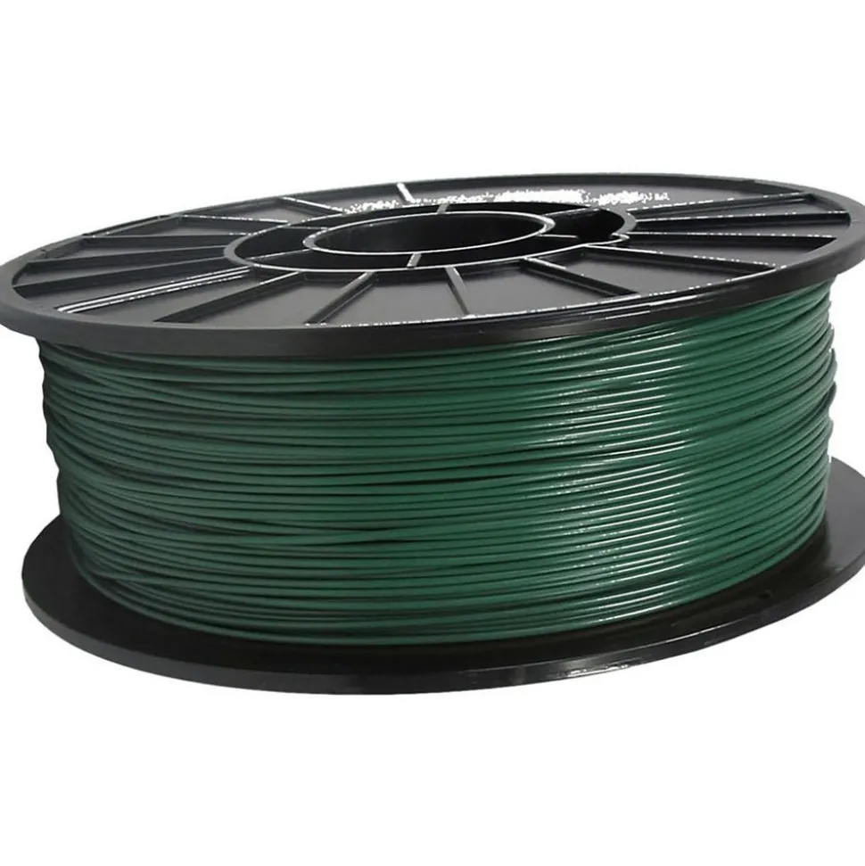 3D Printer Filaments: Filament Material: PLA; Color: Forest Green; Color Family: Green; Compatible Printer Speed: 45, 300 mm/s