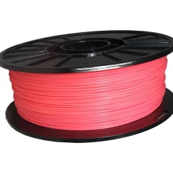 3D Printer Filaments: Filament Material: PLA; Color: Fluorescent Pink; Color Family: Red; Compatible Printer Speed: 45, 300 mm/s