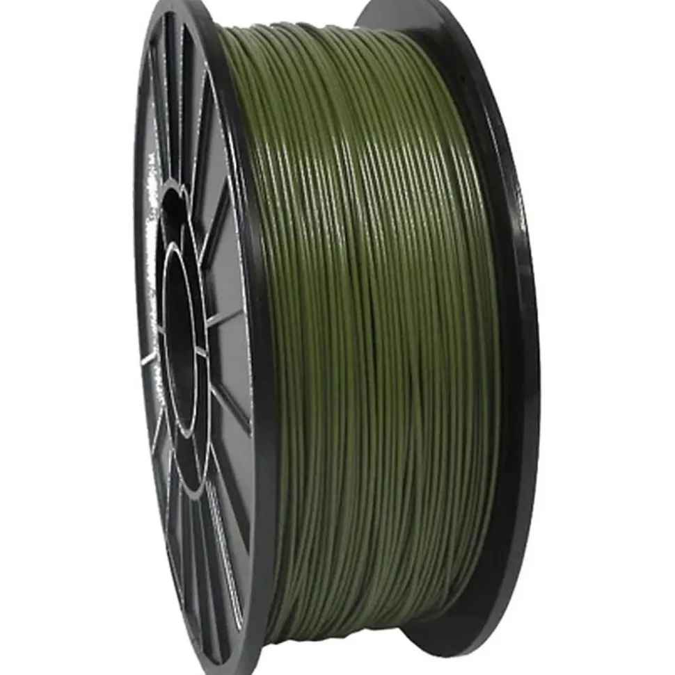 3D Printer Filaments: Filament Material: PETG; Color: Army Green; Color Family: Yellow, Green; Compatible Printer Speed: 45, 300 mm/s