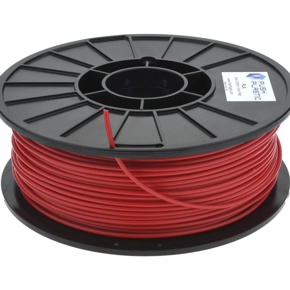 3D Printer Filaments: Filament Material: PLA; Color: Red; Color Family: Red