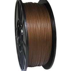 3D Printer Filaments: Filament Material: PLA; Color: Bronze Metallic; Color Family: Red, Orange; Compatible Printer Speed: 45, 300 mm/s