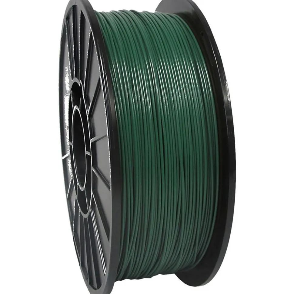 3D Printer Filaments: Filament Material: PLA; Color: Forest Green; Color Family: Green; Compatible Printer Speed: 45, 300 mm/s