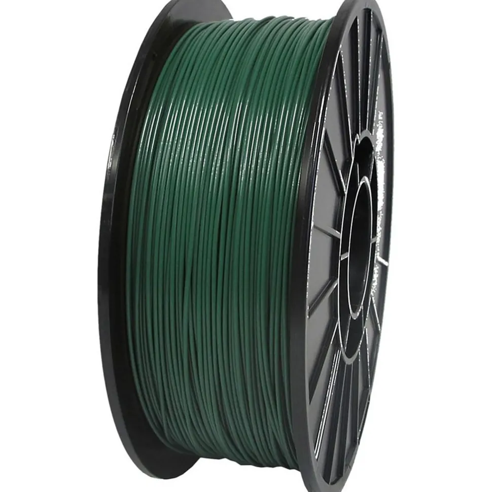 3D Printer Filaments: Filament Material: PLA; Color: Forest Green; Color Family: Green; Compatible Printer Speed: 45, 300 mm/s