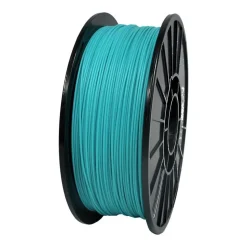 3D Printer Filaments: Filament Material: PLA; Color: Light Teal; Color Family: Blue, Green; Compatible Printer Speed: 45, 300 mm/s