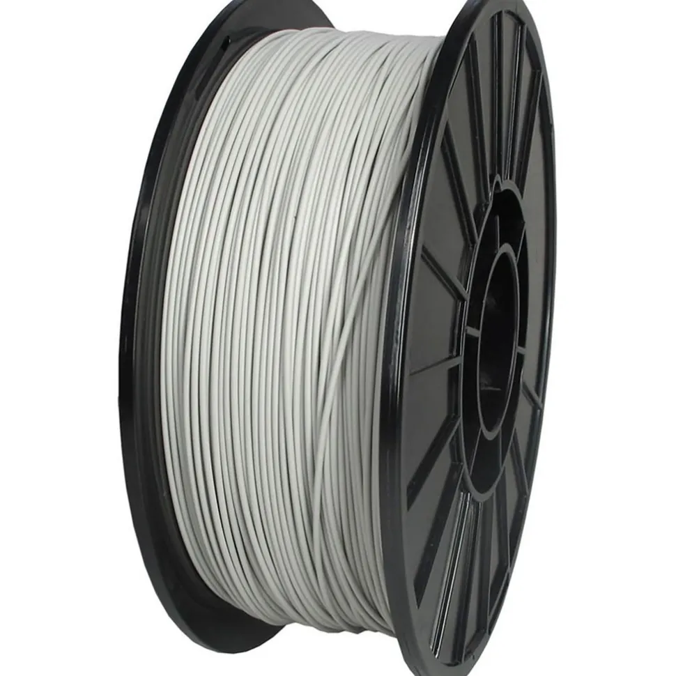 3D Printer Filaments: Filament Material: PETG; Color: Light Grey; Color Family: Grey; Compatible Printer Speed: 45, 300 mm/s