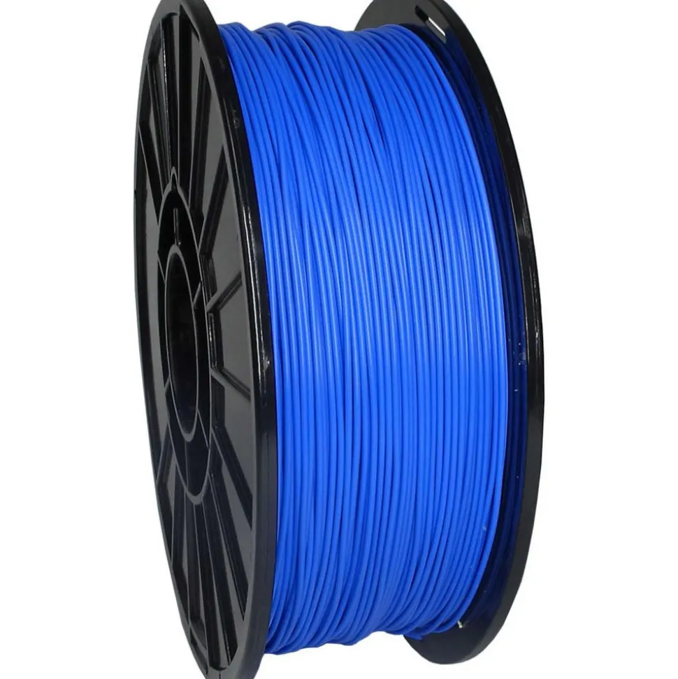3D Printer Filaments: Filament Material: PLA; Color: Electric Blue; Color Family: Blue; Compatible Printer Speed: 45, 300 mm/s
