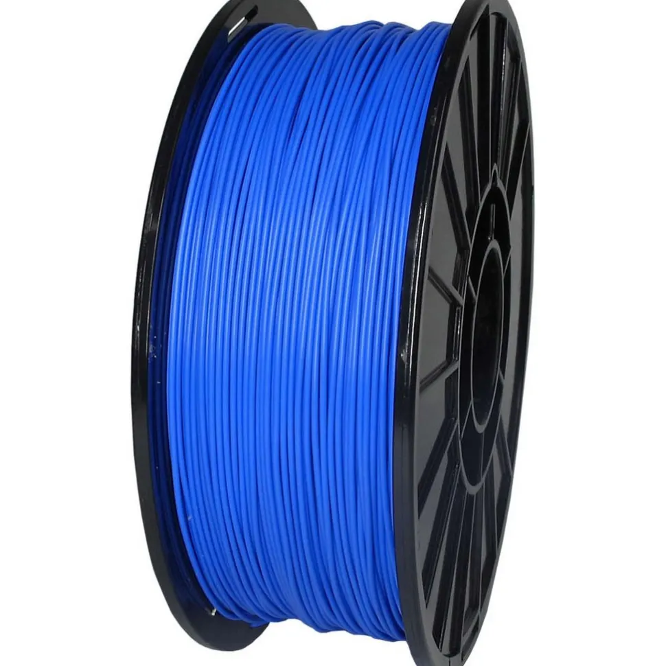3D Printer Filaments: Filament Material: PLA; Color: Electric Blue; Color Family: Blue; Compatible Printer Speed: 45, 300 mm/s
