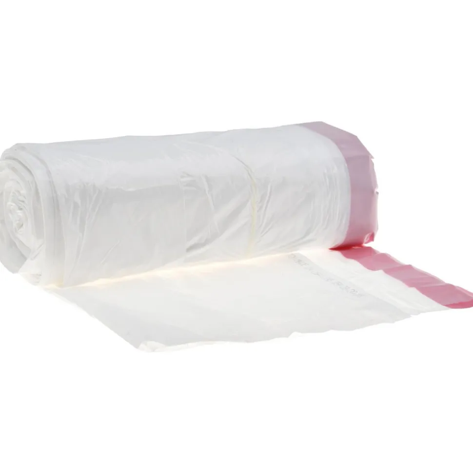 Drawstring Trash Bags: 13.000 gal, 0.9 mil, Pack of 200