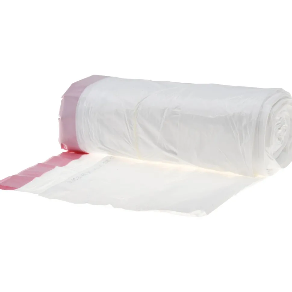 Drawstring Trash Bags: 13.000 gal, 0.9 mil, Pack of 200