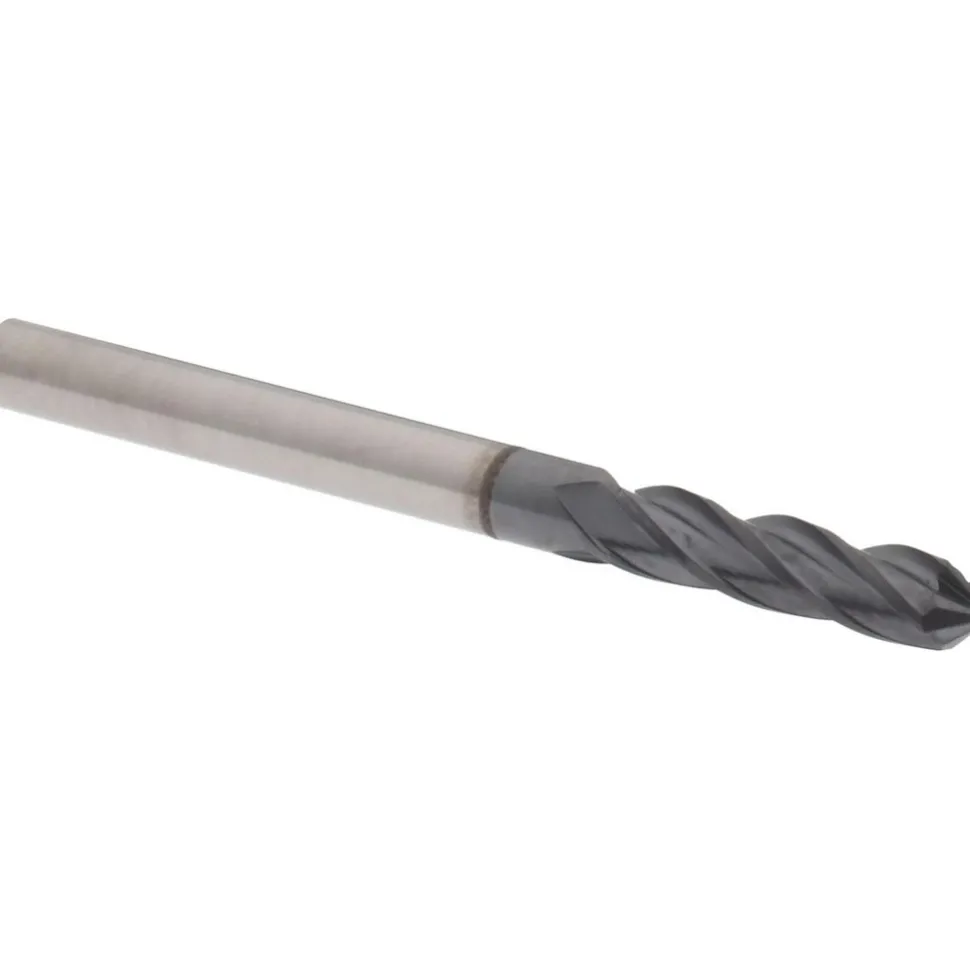 Drill Mill: 1/8" Dia, 1/2" LOC, 4 Flutes, 90 ° Point, Solid Carbide