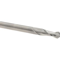 Drill Mill: 1/4" Dia, 3/4" LOC, 2 Flutes, 90 ° Point, Solid Carbide