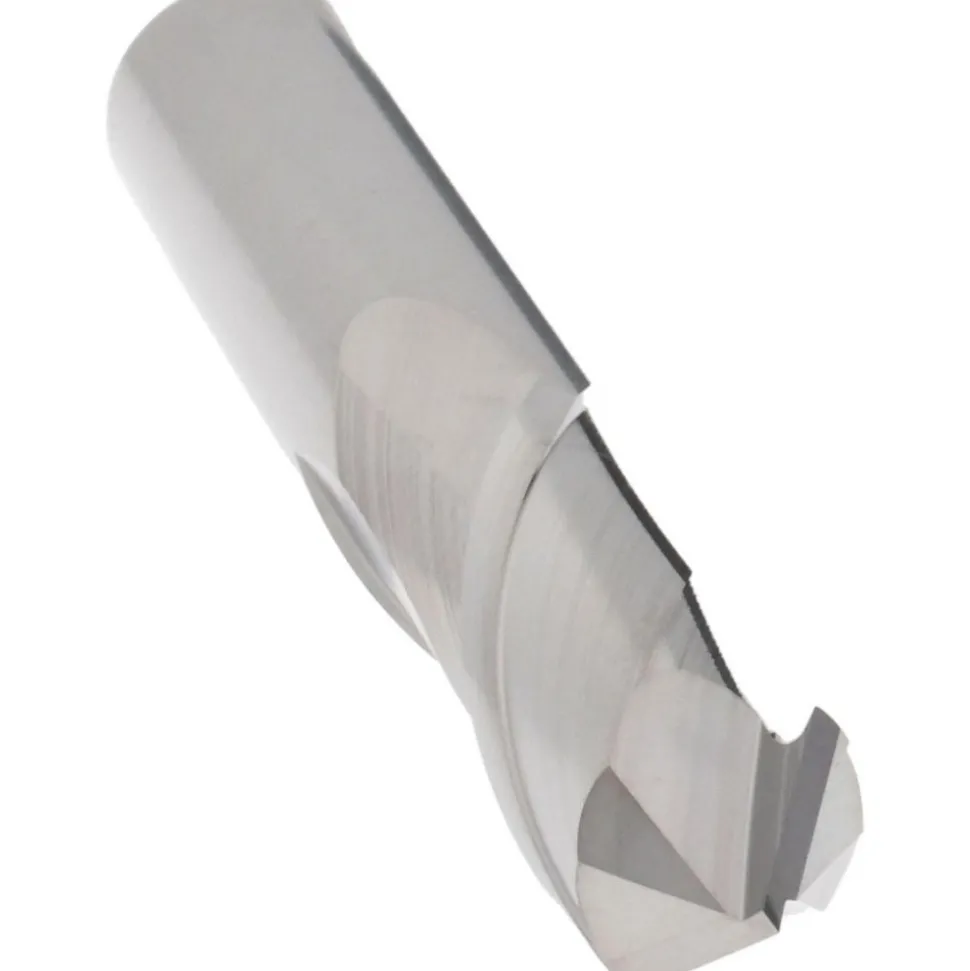 Drill Mill: 3/8" Dia, 1" LOC, 2 Flutes, 90 ° Point, Solid Carbide