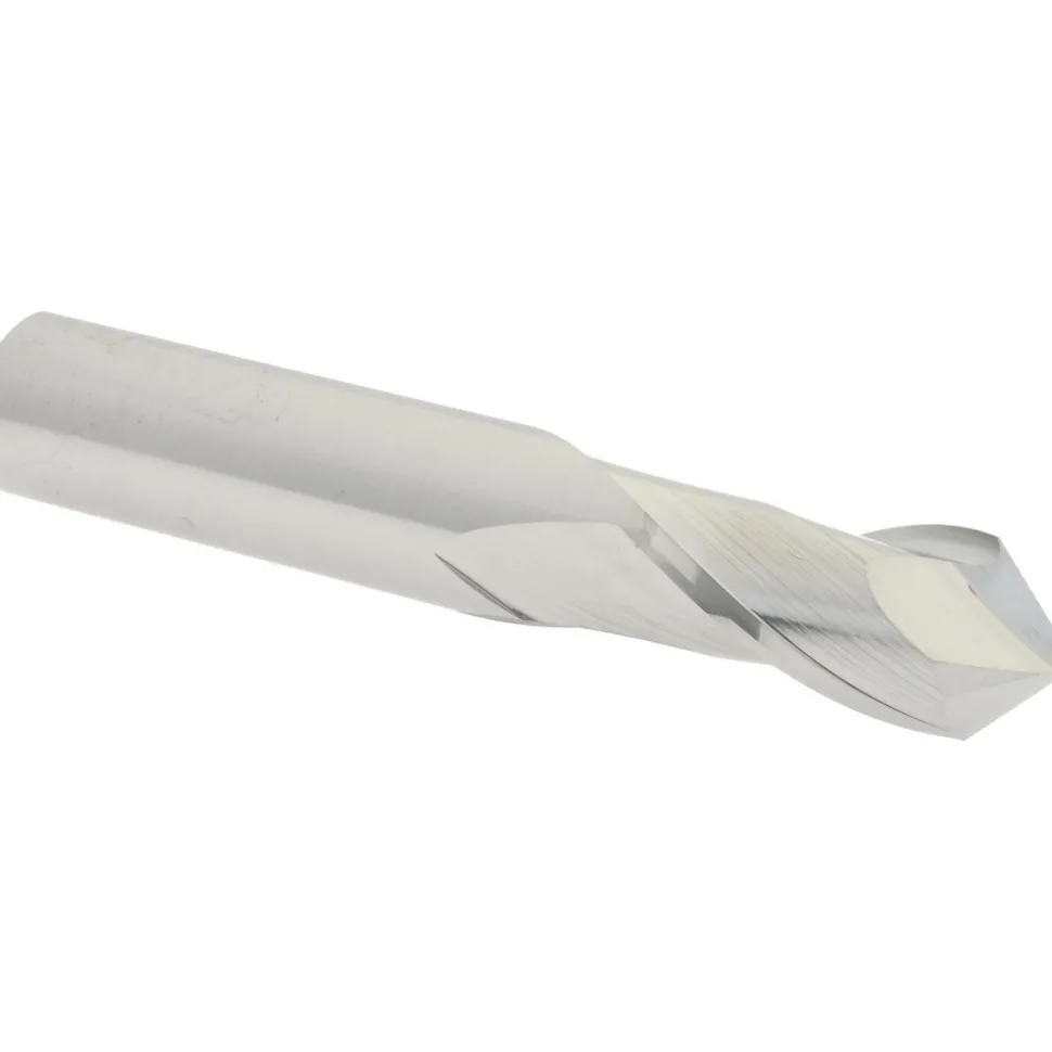 Drill Mill: 1/2" Dia, 1" LOC, 2 Flutes, 90 ° Point, Solid Carbide