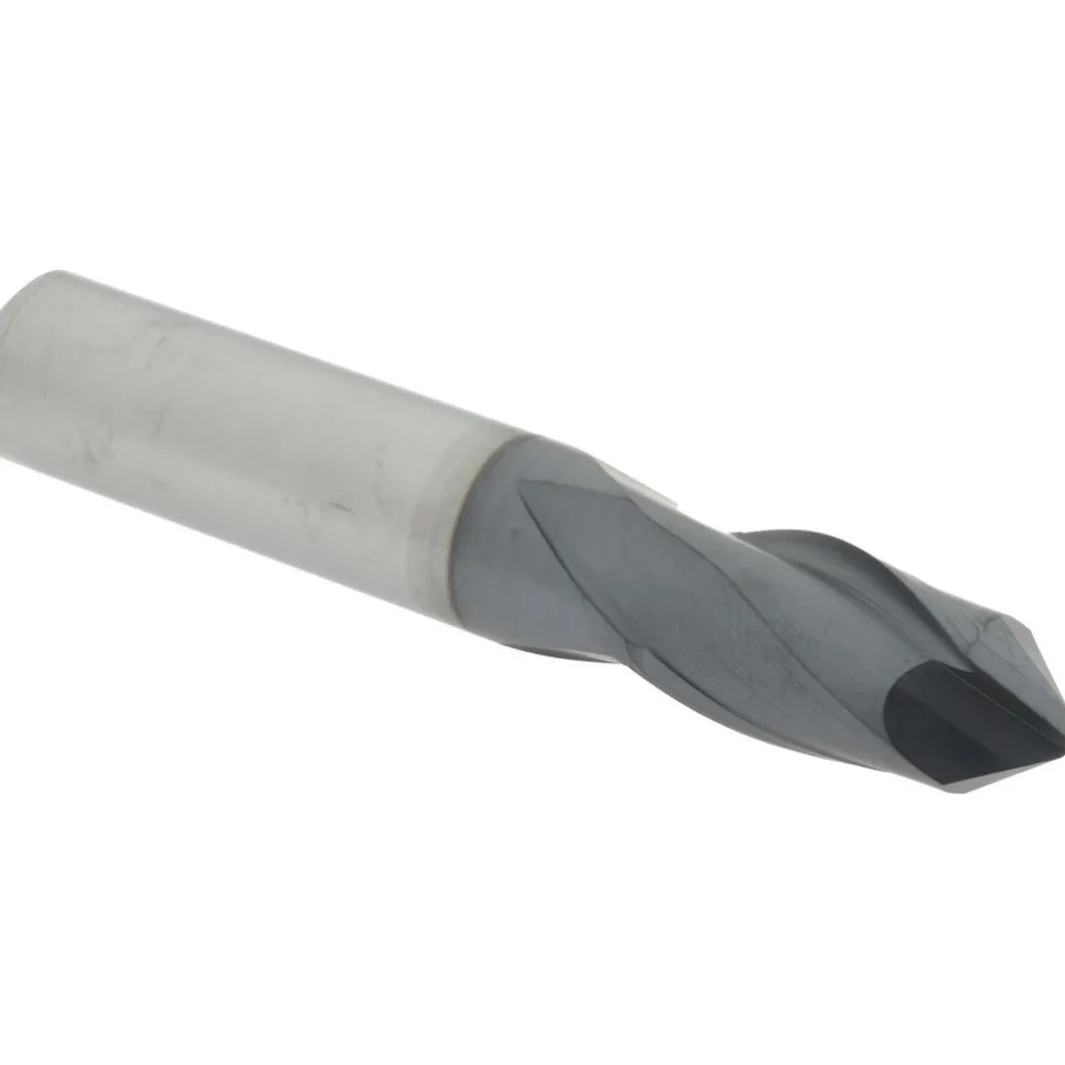 Drill Mill: 1/2" Dia, 1" LOC, 2 Flutes, 90 ° Point, Solid Carbide