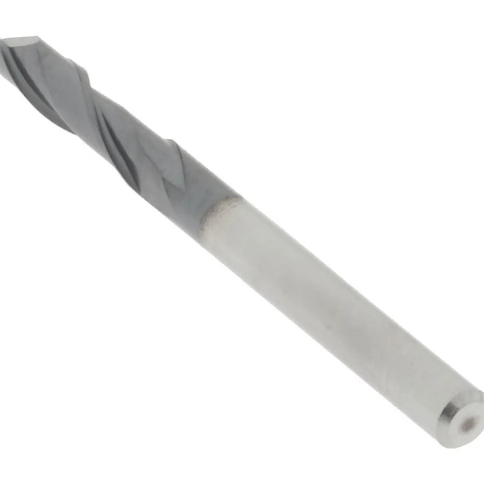 Drill Mill: 1/8" Dia, 1/2" LOC, 2 Flutes, 90 ° Point, Solid Carbide
