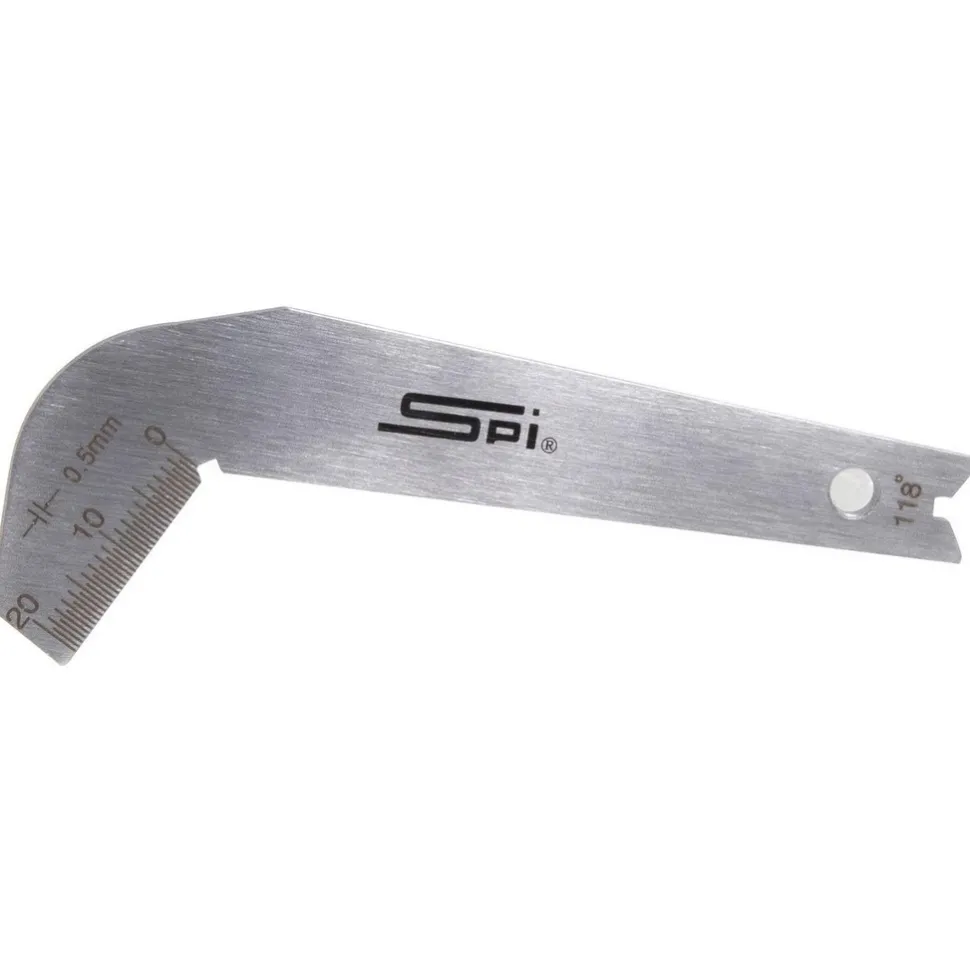 Drill Point Gages: Head Material: Stainless Steel; Bevel Angle: 118.00; Includes Ruler: Yes; Bevel Graduation: 1