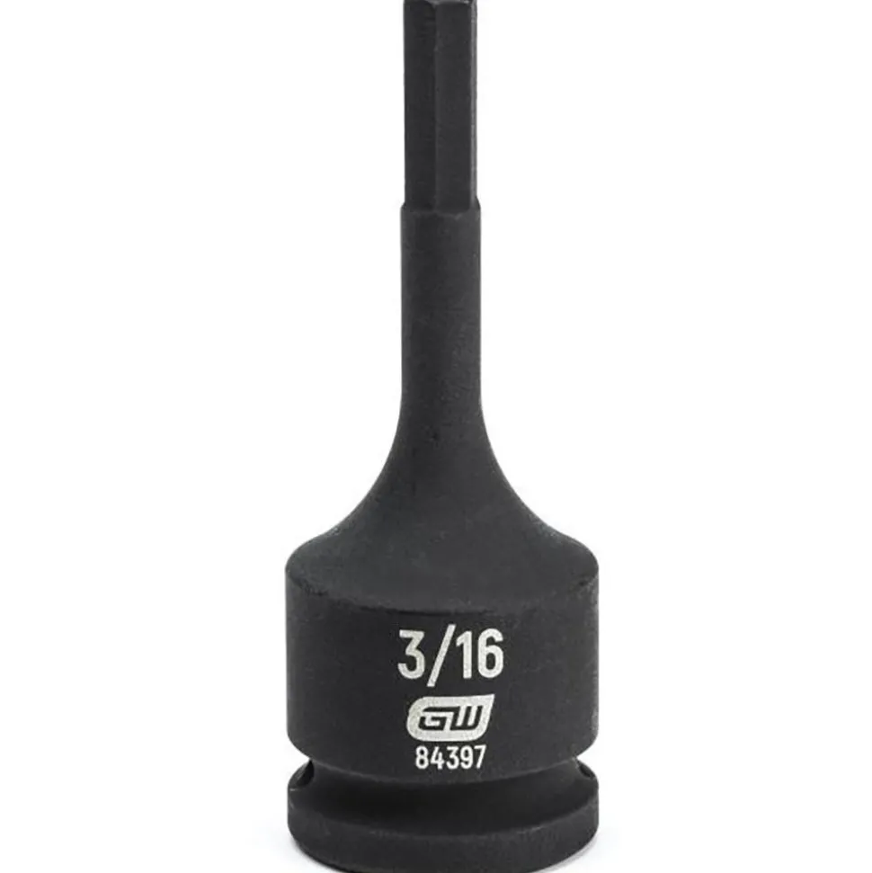 3/8" Drive, 3/16" Hex Size Hex Bit Socket