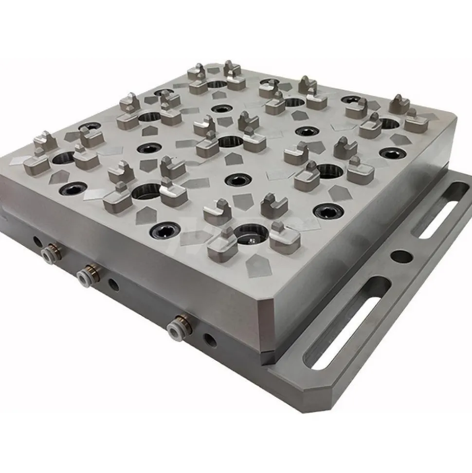 EDM Chucks: Chuck Size: 300mm x 240mm; System Compatibility: Erowa ITS; Actuation Type: Pneumatic; Material: Stainless Steel