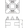 EDM Chucks: Chuck Size: 56mm x 56mm x 36mm; System Compatibility: Erowa ITS; Actuation Type: Manual; Material: Stainless Steel