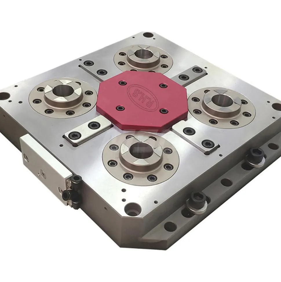 EDM Chucks: Chuck Size: 320mm x 300mm x 64.2mm; System Compatibility: Erowa UPC; Actuation Type: Pneumatic; Material: Stainless Steel
